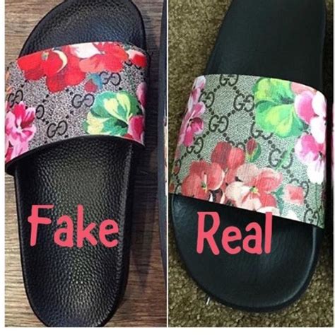 gucci flower slides fake